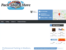 Tablet Screenshot of packnshipglobal.com